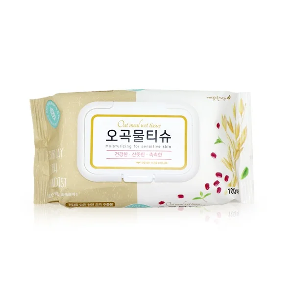 (깨끗한나라) 오곡 물티슈 캡형 100매입X1팩